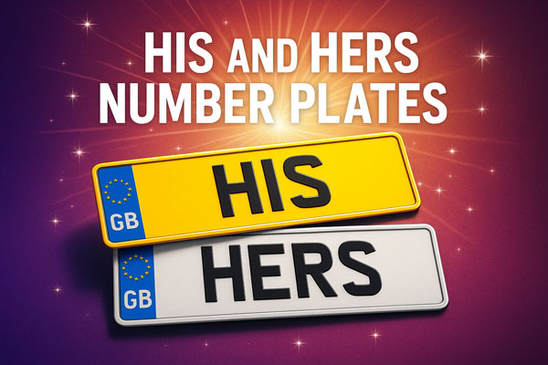 His and Hers number plates