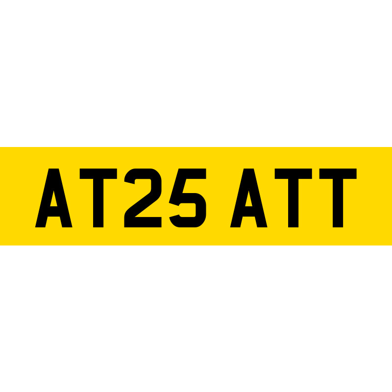 AT25 ATT Private Number Plate | SwiftReg
