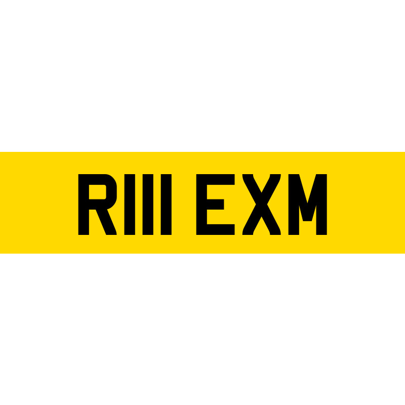 R111 EXM Private Number Plate | SwiftReg